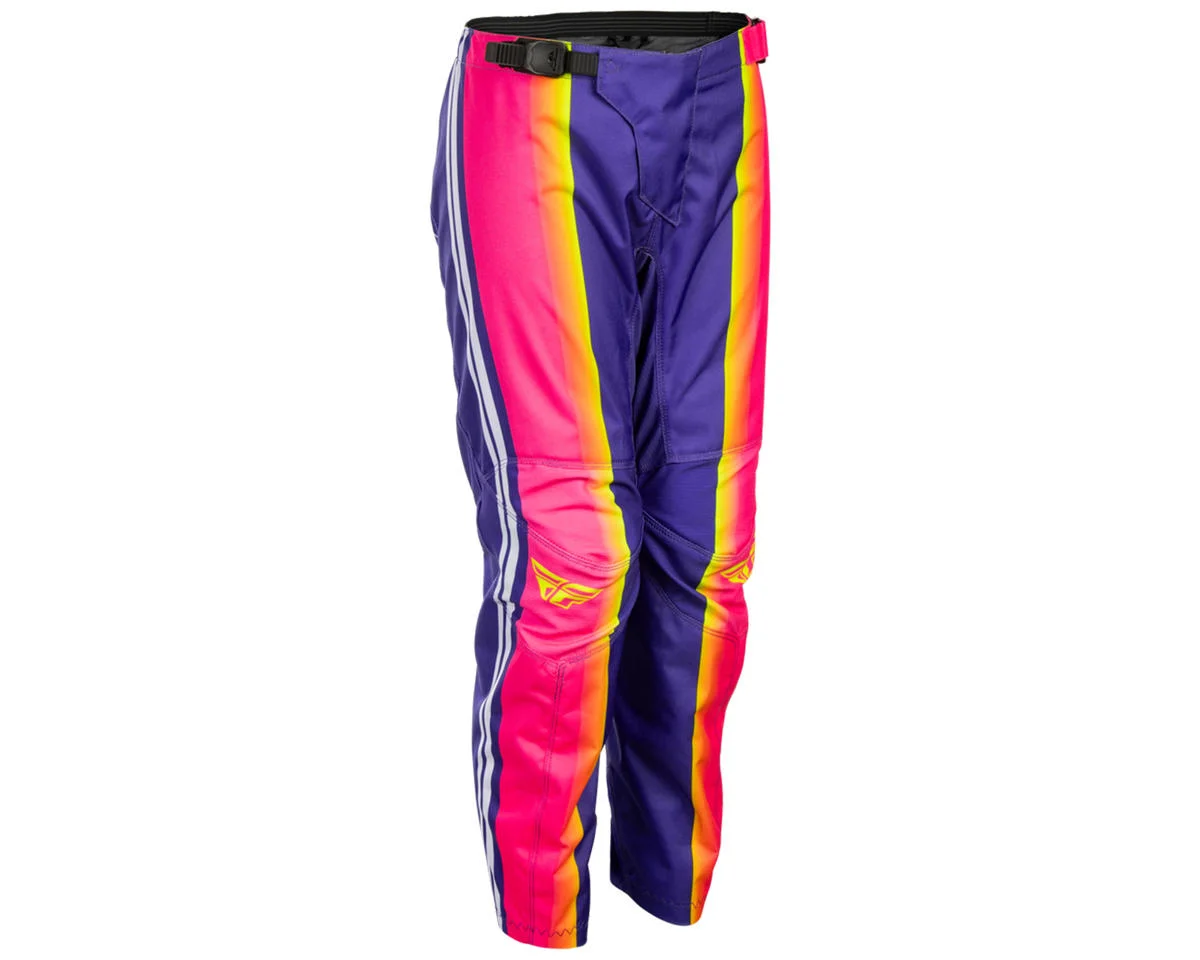 Fly Racing Youth F-16 Raze Pants (Purple/Red/Yellow) (18) - view 3